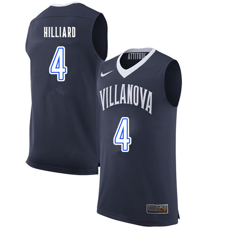 Men #4 Darrun Hilliard Villanova Wildcats College Basketball Jerseys-Navy